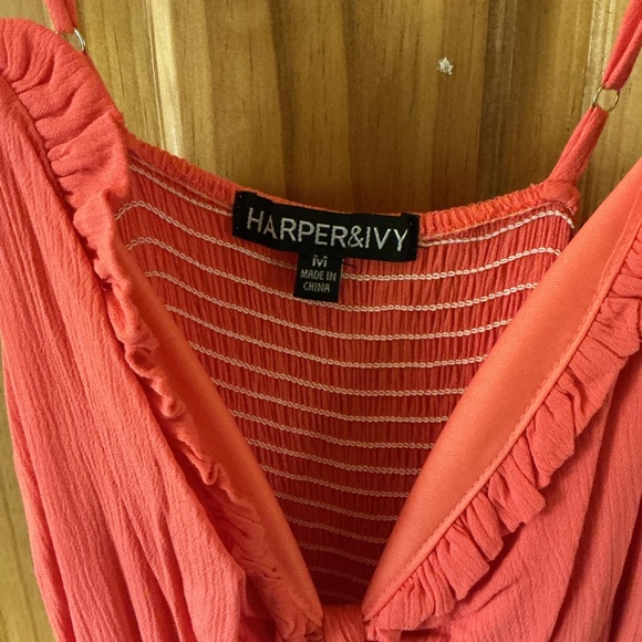 Harper & Ivy Women’s Pink Flowy Maxi Dress Size Medium - Picture 6 of 10